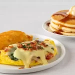 Fresh Spinach & Bacon Omelette